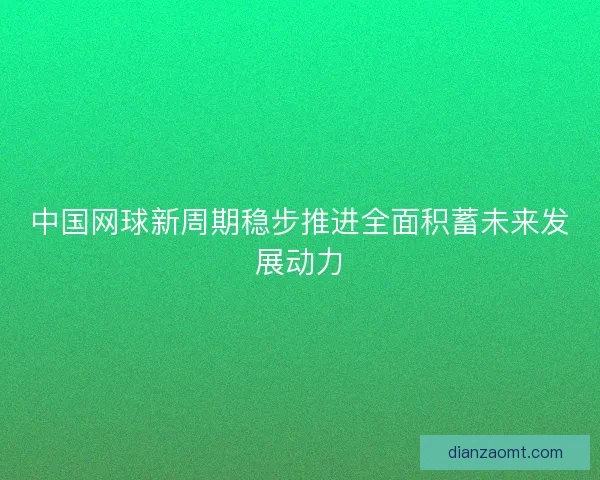 中国网球新周期稳步推进全面积蓄未来发展动力